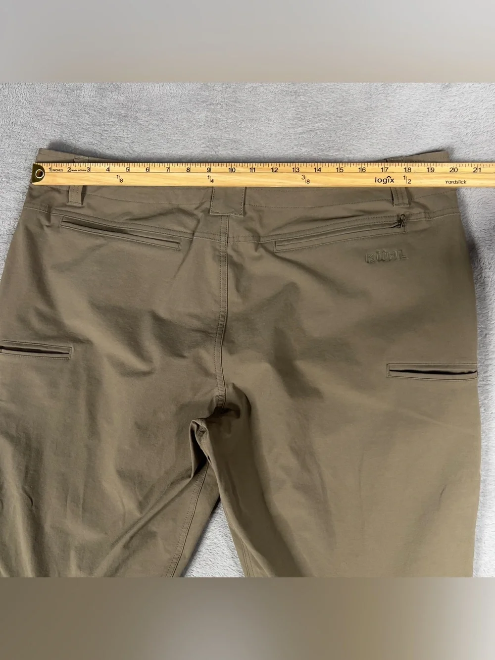 Kuhl Resistor Chino Pants Men's 40x32 Khaki‎ Outdoor Performance Stretch Hiking